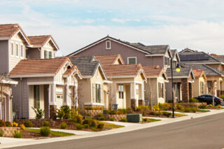 Photo of tract housing in California