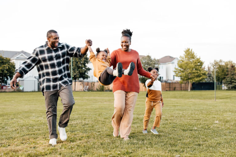 photo - African American family enjoying the outdoors