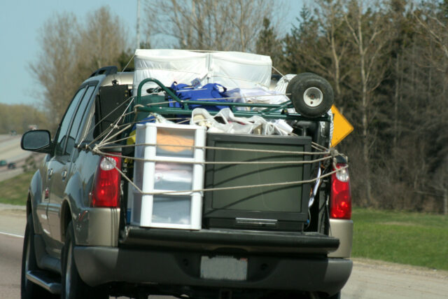 photo - Back of Truck Packed with Household Items