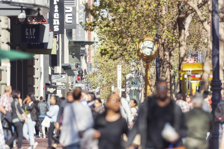 photo - Crowd on San Francisco Street