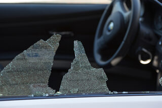 photo - Broken Car Window
