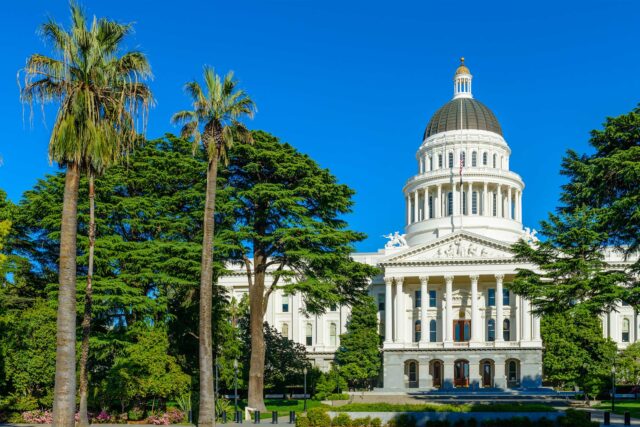 photo - California State Capitol and Palm Trees