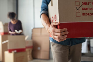 photo - Carrying Moving Box