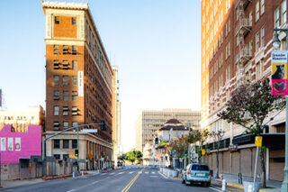 photo - Closed Business in Downtown Los Angeles