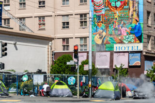 photo - Homeless Tents on City Streets In San Francisco
