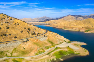 Lake Kaweah California With Drought Conditions