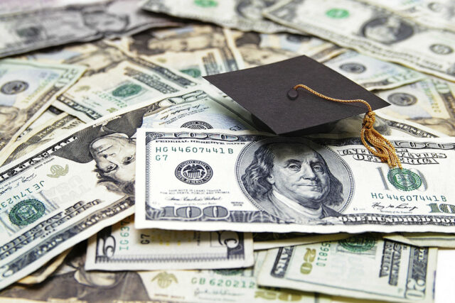 photo - money and mortarboard