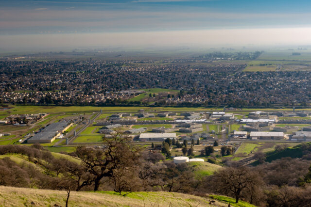 photo - Panoramic view of Vacaville and the state prison