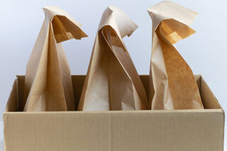 photo - Lunch Bags in Cardboard Box