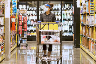 photo - Woman Grocery Shopping during Coronavirus Pandemic