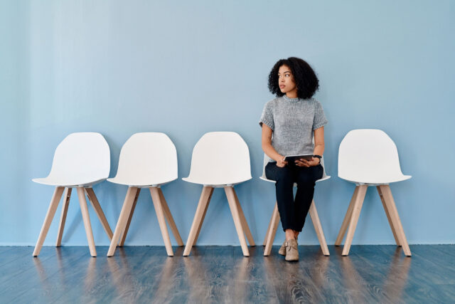 photo - Woman Waiting for Job Interview