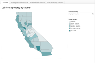 image - California Poverty by County and Legislative District - 2022 interactive